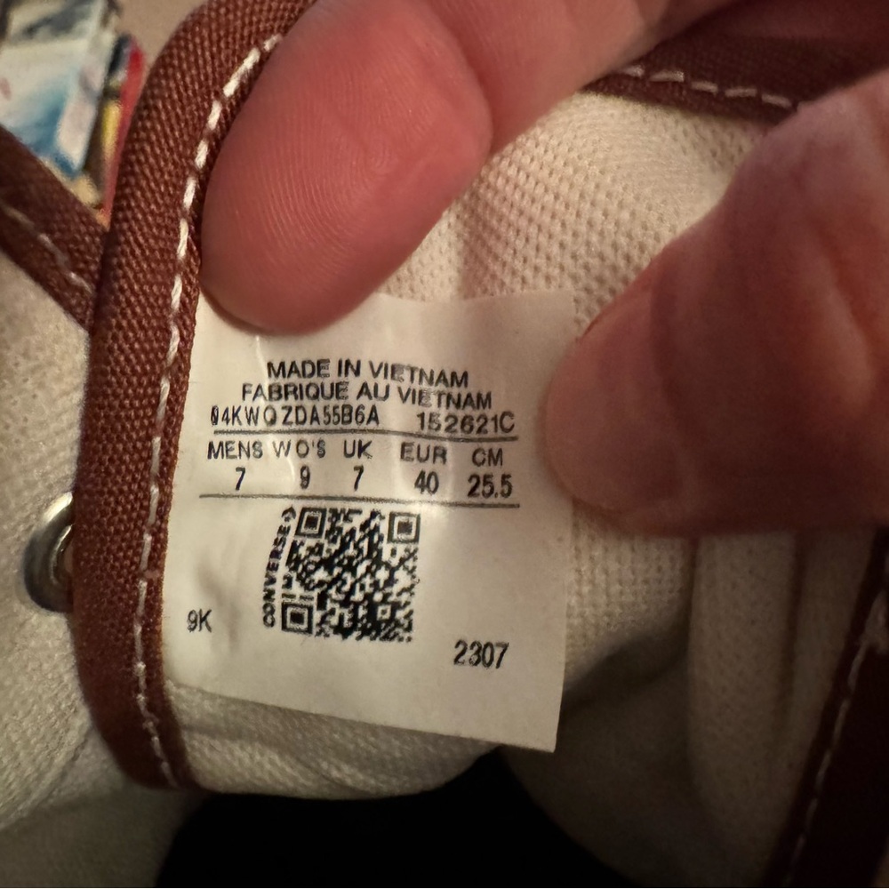 Zebra Custom Converse All Stars - Picture 4 of 5